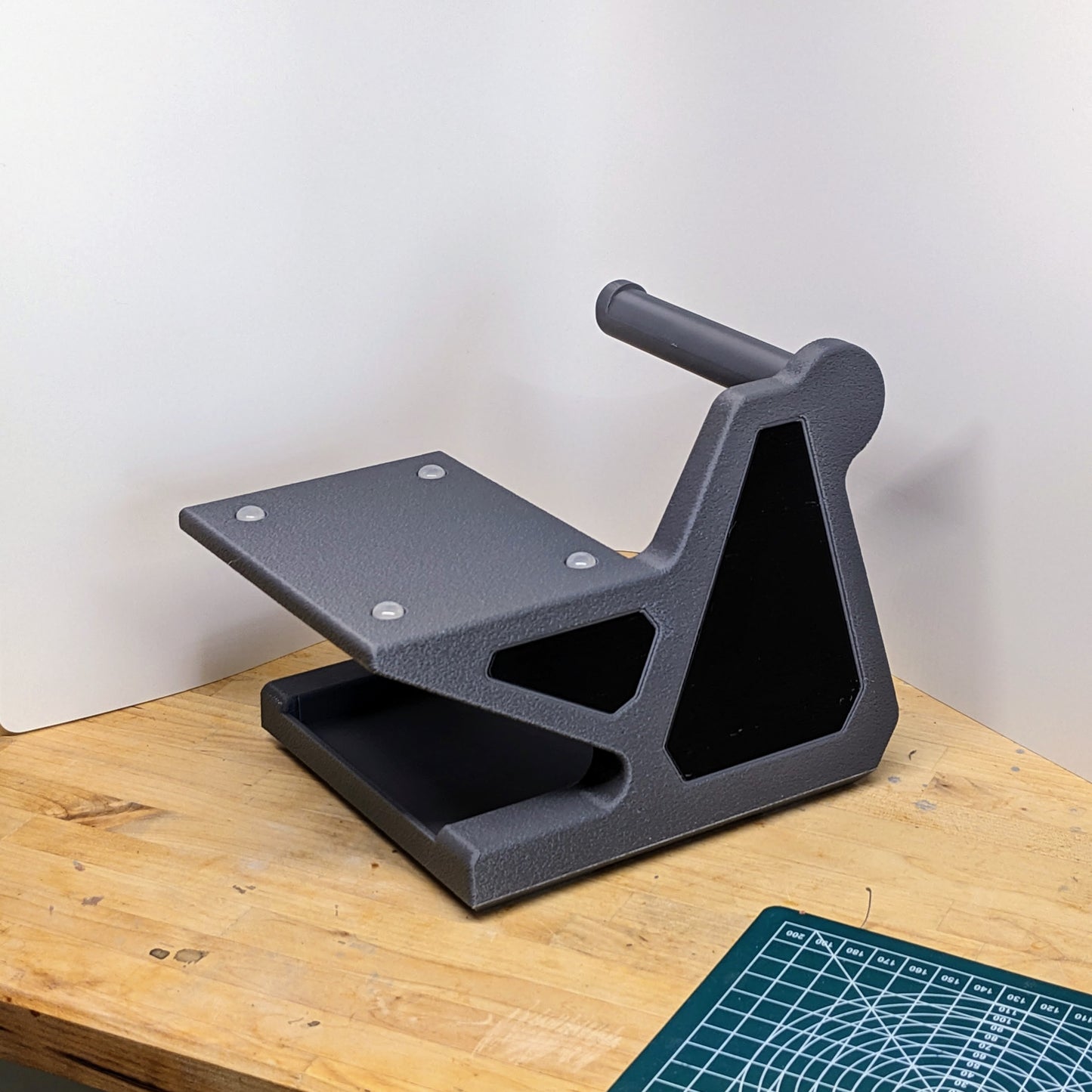 Thermal Printer Stand with Label Holder – Fits 4x6 Label Rolls & Stacks, Space-Saving Organizer for Shipping Labels