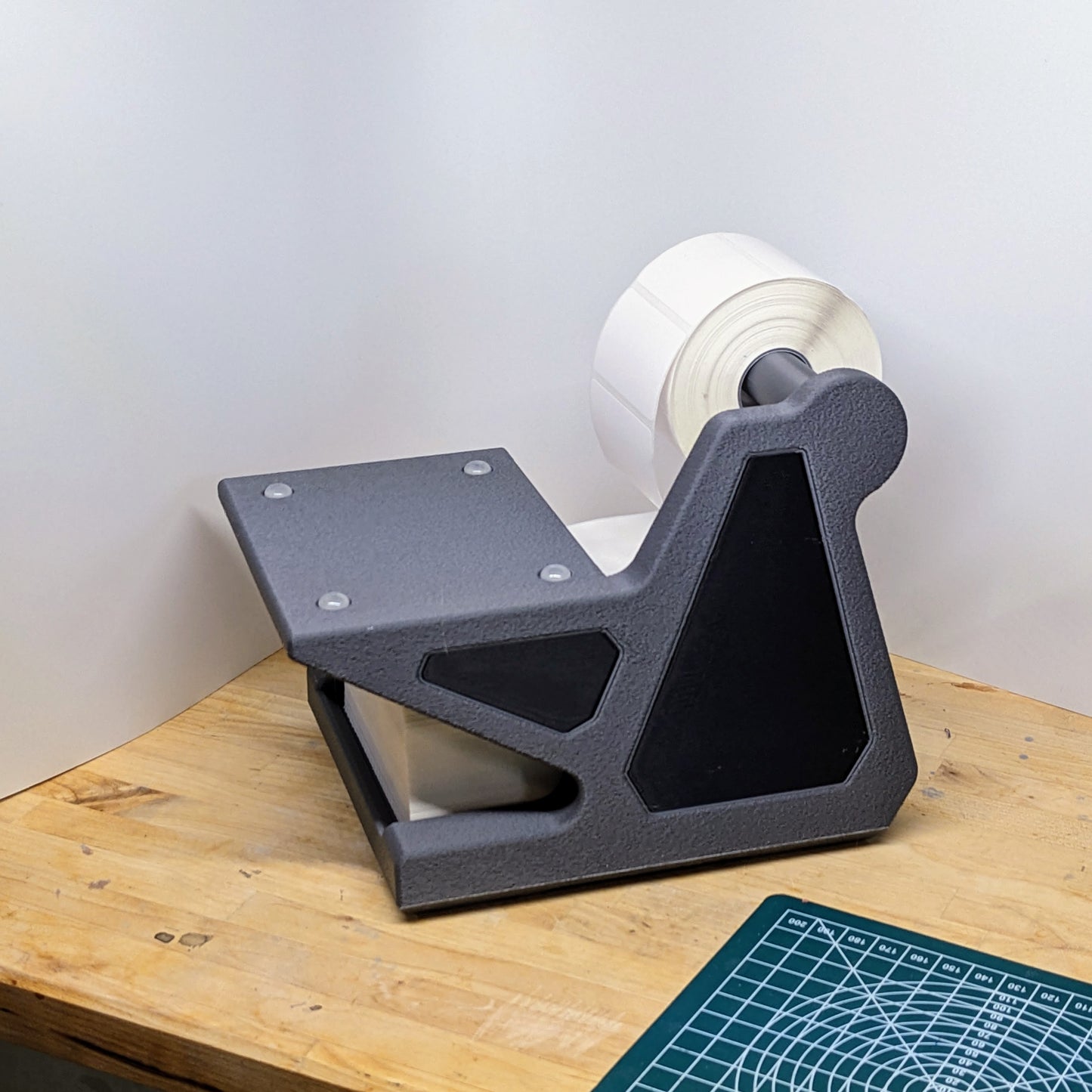 Thermal Printer Stand with Label Holder – Fits 4x6 Label Rolls & Stacks, Space-Saving Organizer for Shipping Labels